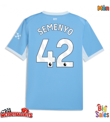 Manchester City Antoine Semenyo #42 Replica Home Stadium Shirt 2026-27 Short Sleeve